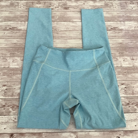Outdoor Voices 7/8 High Rise Warmup Leggings in Pool Blue - Picture 8 of 15